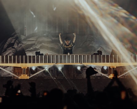 Dom Dolla performs on stage