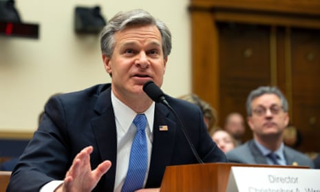 Christopher Wray before the House judiciary committee on Wednesday.