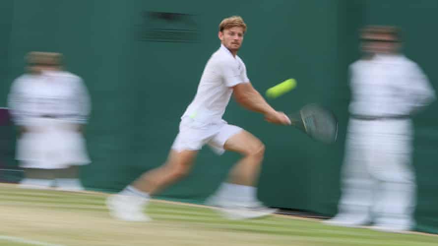 David Goffin plays a return to Tiafoe.