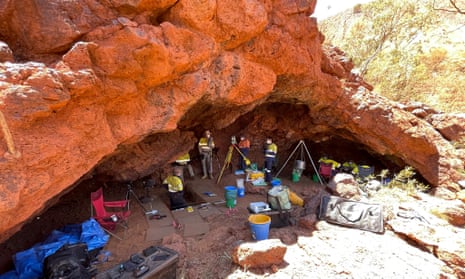 Excavation at Yirra in Pilbara region WA