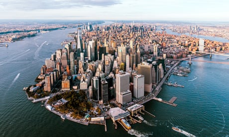 Aerial view of lower Manhattan
