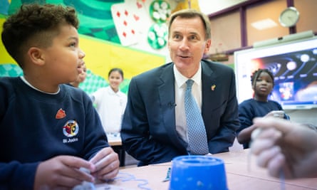 Jeremy Hunt meets pupils at St Jude’s Church of England Primary School.