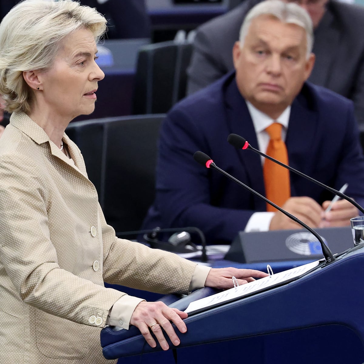 Ursula von der Leyen attacks Viktor Orbán over pro-Russia stance | Ursula von der Leyen | The Guardian