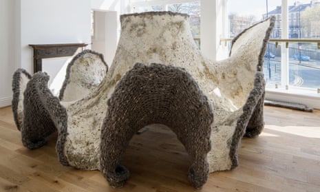 A poetic marvel … the fungi and sawdust cave, also made with wool from Lake District sheep.