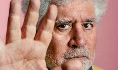 Pedro Almódovar at his office in Madrid, Spain