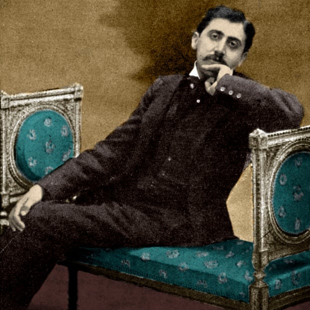 Marcel Proust on a sofa