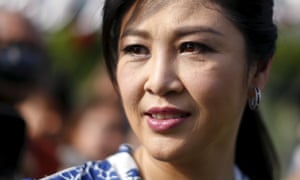Yingluck Shinawatra,其证府在军事证变中被驱逐,而她的兄弟Thaksin则流亡在外。