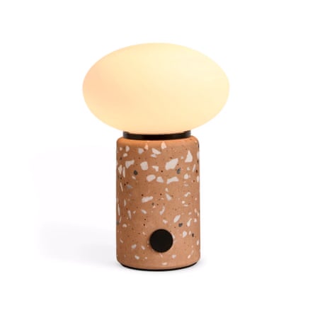 MADE.COM Brown Terazzo Mirissa USB Wireless Table Lamp
