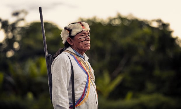 Taish, an Achuar shaman in Wayusentsa, Ecuador.