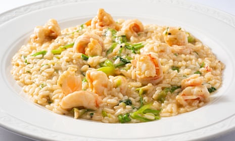 A seafood risotto will come together in minutes without the need to stir.