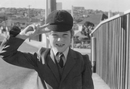 Tim in his Cranbrook school uniform in 1971