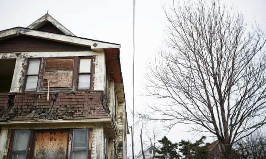 An abandoned home in Cleveland, Ohio, where public health activists and city officials are seeking solutions to reduce lead exposure from paint in some older homes in the rental market.