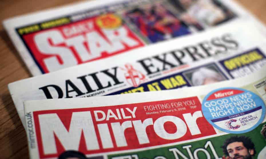 Mirror  and Express newspapers