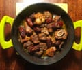 Paula Wolfert’s lamb tagine uses bone-in leg for a more savoury flavour.