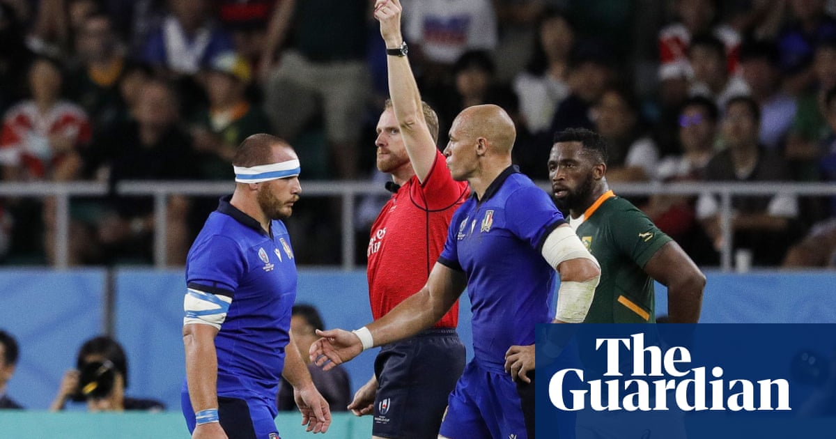 South Africa pile on the pain for Italy after Andrea Lovotti’s red card