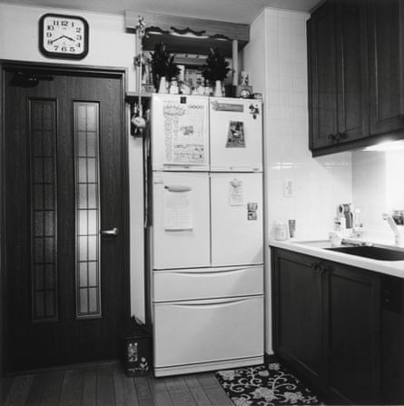 Fridge freezer in a kitchen