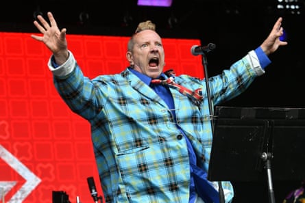 Attitudinal irony … John Lydon of Public Image Ltd.