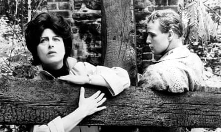 With Anna Magnani in The Fugitive Kind.