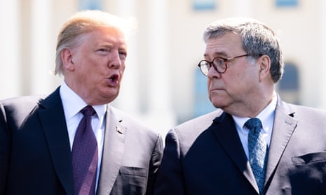 As attorney general, William Barr, right, has authorized an investigation into the FBI investigation that gave rise to the Mueller report – a longstanding Trump demand.