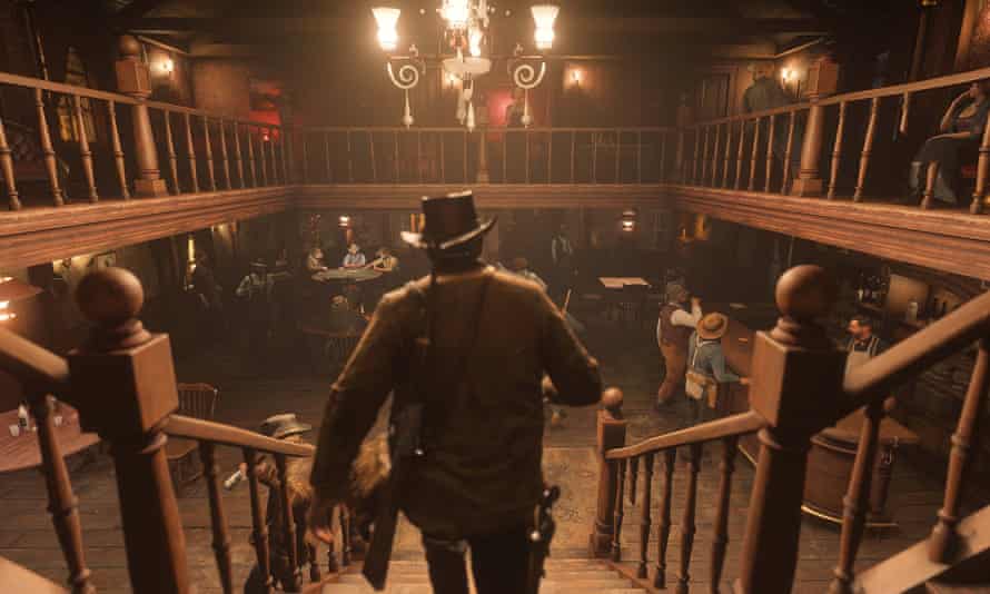 Red Dead Redemption 2 … the swing-door saloons are there, but so is an industrialised city.