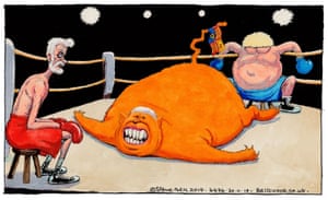 Steve Bell On The Boris Johnson V Jeremy Corbyn Tv Debate Cartoon Opinion The Guardian