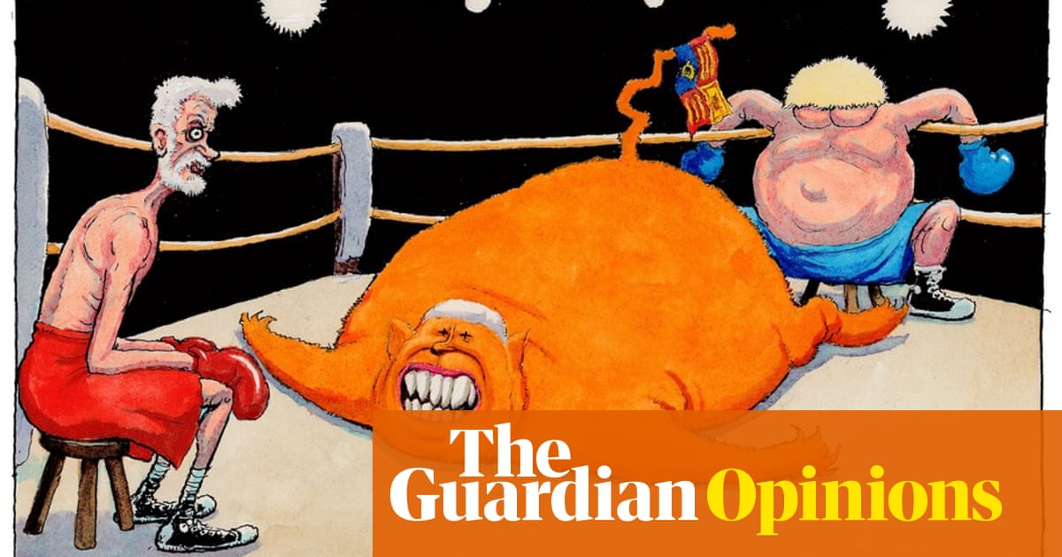 Steve Bell On The Boris Johnson V Jeremy Corbyn Tv Debate Cartoon Opinion The Guardian