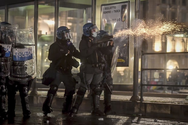 Riot police in Italy