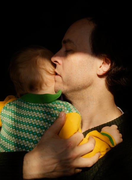 Archie Bland with his son Max , shot in Feb 2025