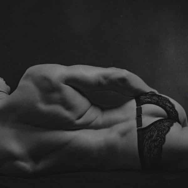 One of the rejected Moot male lingerie ads.