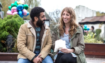 Daisy Haggard with Adeel Akhtar in Back to Life.