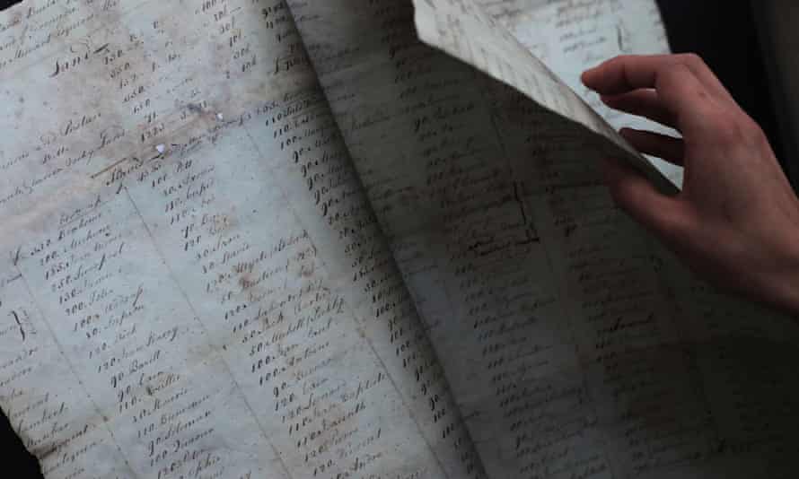 An inventory of the plantations of Grenada made in 1788. It lists the names and perceived value of each of the 599 enslaved men, women and children.