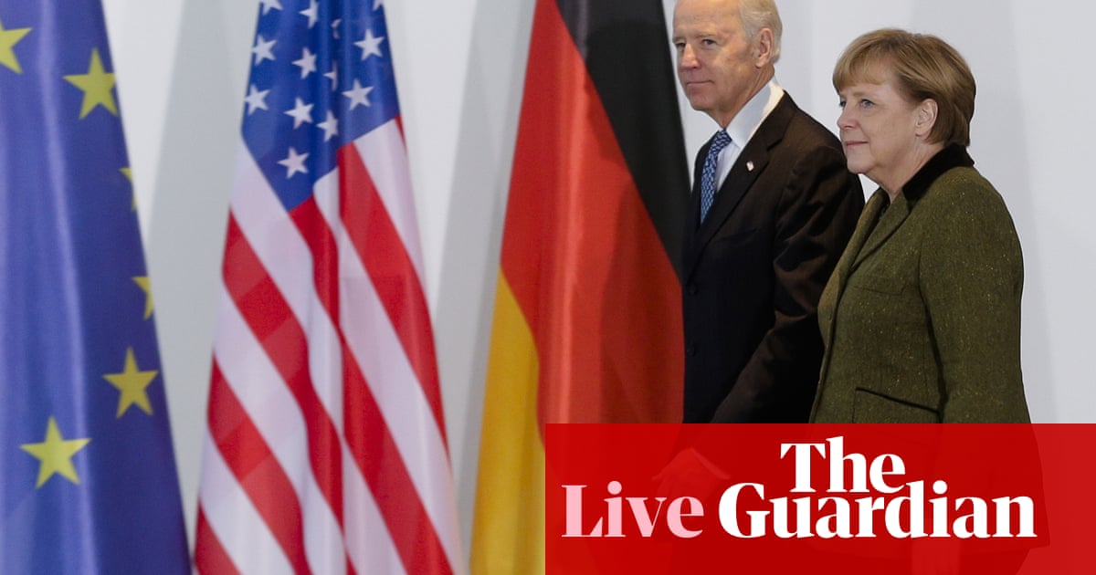 Biden to host Merkel at White House as German chancellor prepares to leave office – live
