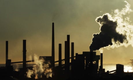 The Port Kembla steel works in New South Wales stock australian emissions climate change carbon pollution