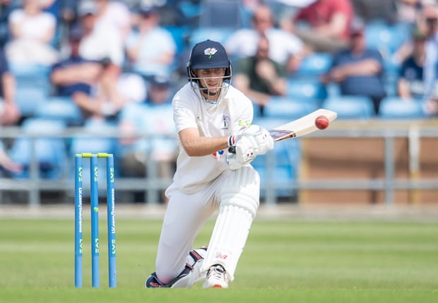 Yorkshire's Joe Root did the opposite against Lancashire in May.