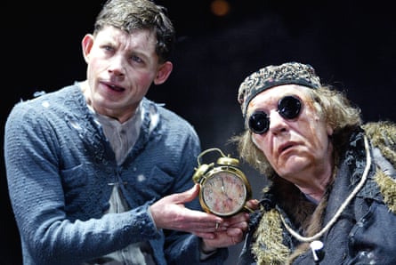 Lee Evans and Michael Gambon in Endgame in 2004.