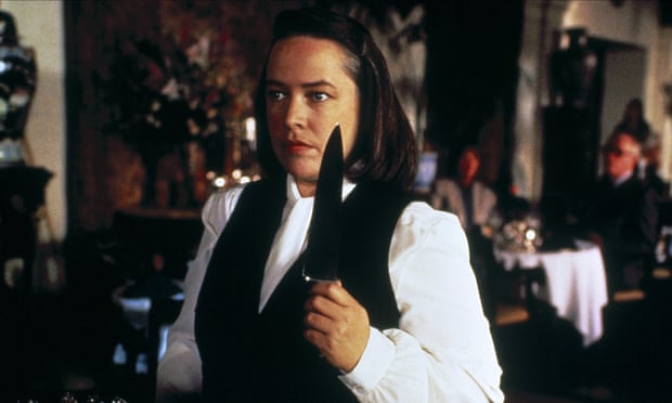 Kathy Bates as Annie Wilkes in the 1990 film adaptation Misery.
