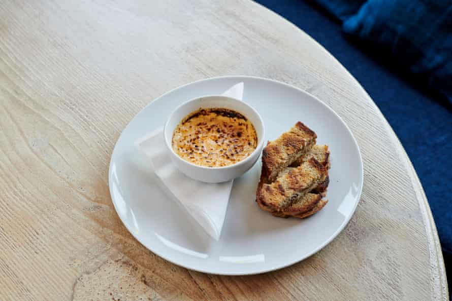 Cream of Parmesan with anchovy toast at The Cove, Fairlight.