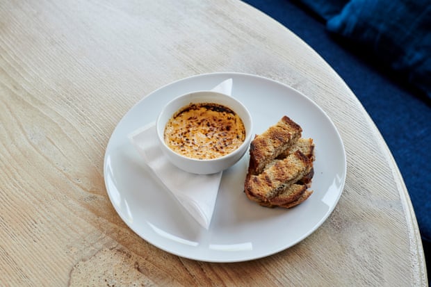 Parmesan custard with anchovy toast at The Cove, Fairlight.