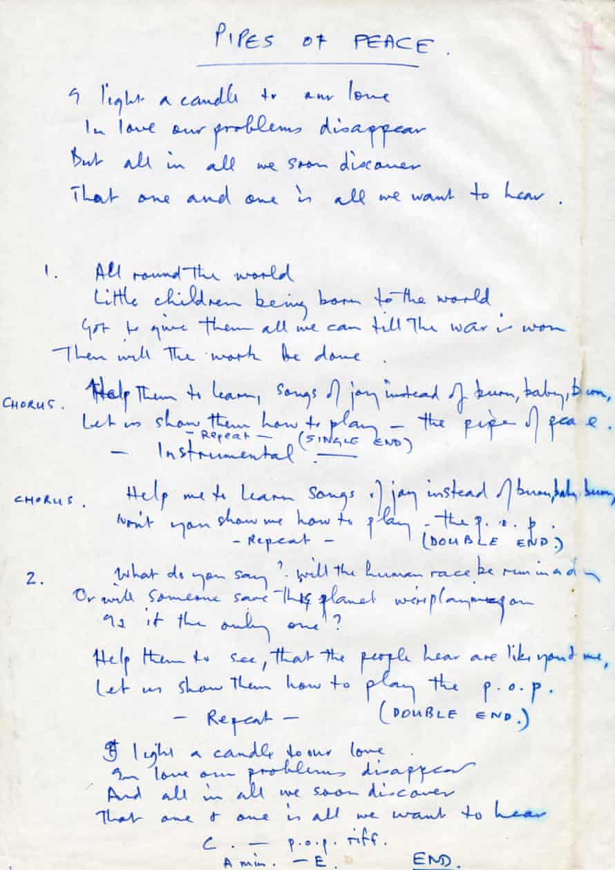 Handwritten Lyrics From Paul Mccartney S Archive Go On Display Paul Mccartney The Guardian Handwritten Lyrics From Paul Mccartney S Archive Go On Display Paul Mccartney The Guardian