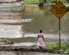 Weather tracker: supercharged storms hit Texas’s ‘Flash Flood Alley’