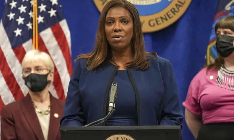 The New York attorney general, Letitia James