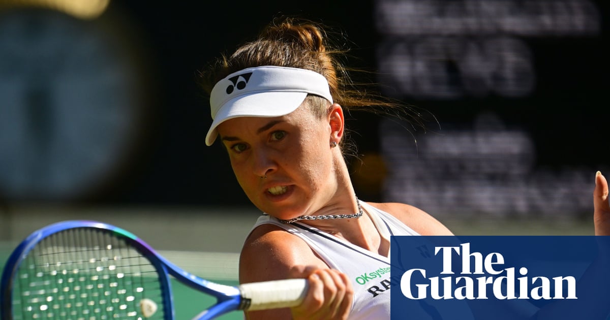 Linda Nosková during her Wimbledon run