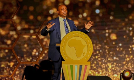 Patrice Motsepe, the president of the African Football Confederation, at its awards ceremony in Rabat in July.