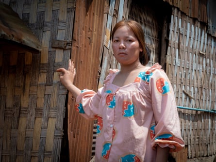 Kwak Nga, the widow of LOLC borrower Nhu Laen, at her home in Prak village, Ratanakiri province.
