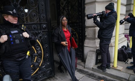 Kemi Badenoch arrives at Downing Street for a cabinet meeting earlier this week.