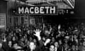 The opening night of Macbeth in 1936.