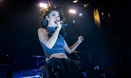 Rina Sawayama performing in Melbourne, Australia, January 2023.