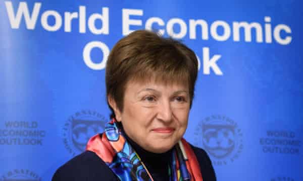 Kristalina Georgieva at a world economic outlook meeting in January 2020.