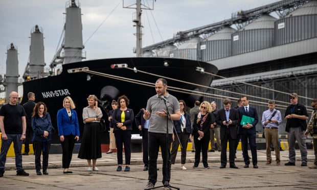 Oleksandr Kubrakov, de Oekraïense minister van infrastructuur.