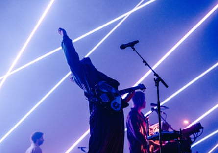 Tame Impala performs at the Brisbane Entertainment Centre